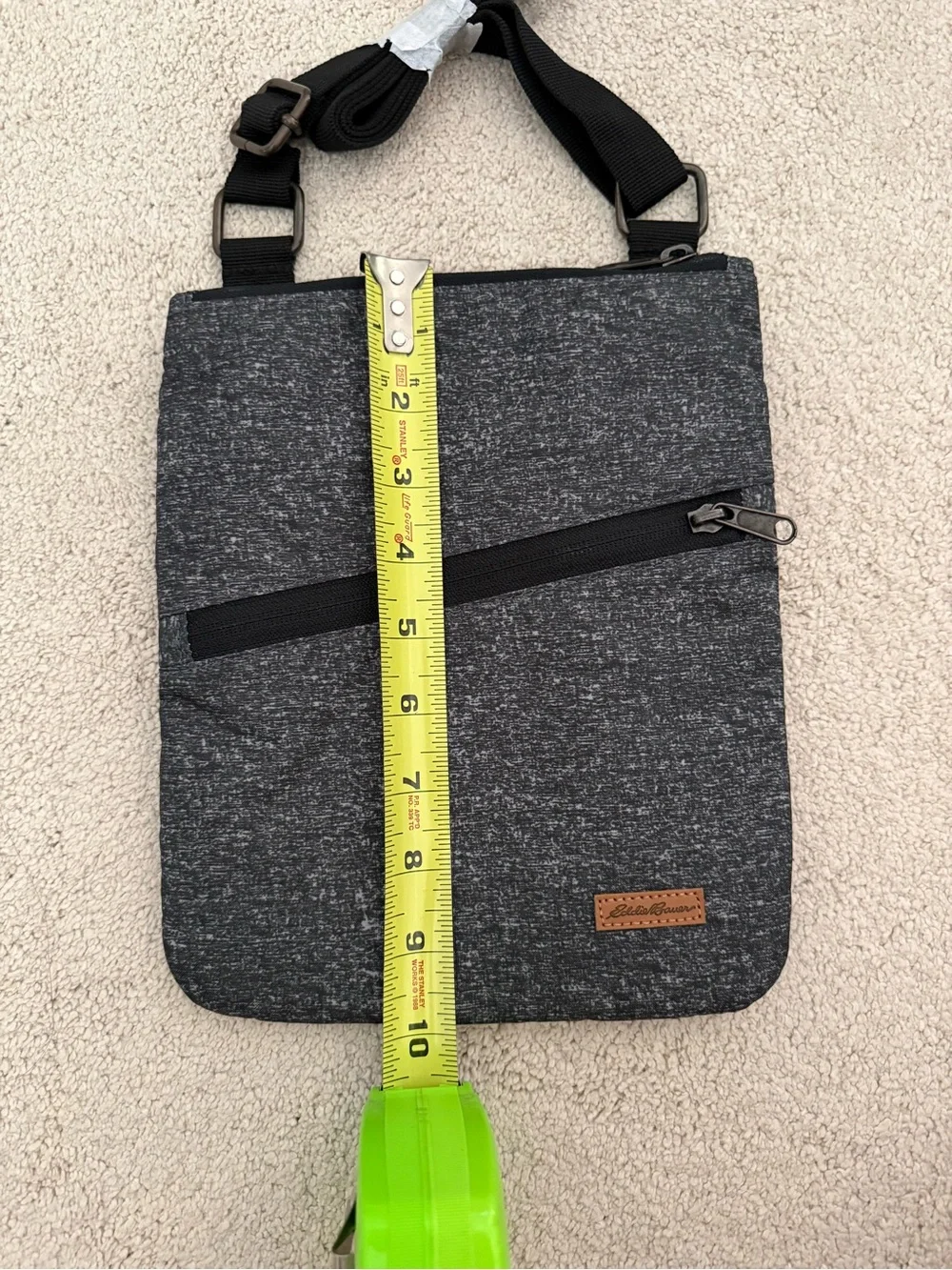 Eddie Bauer Slate Gray Crossbody Bag - Compact Everyday Shoulder Bag - NWOT